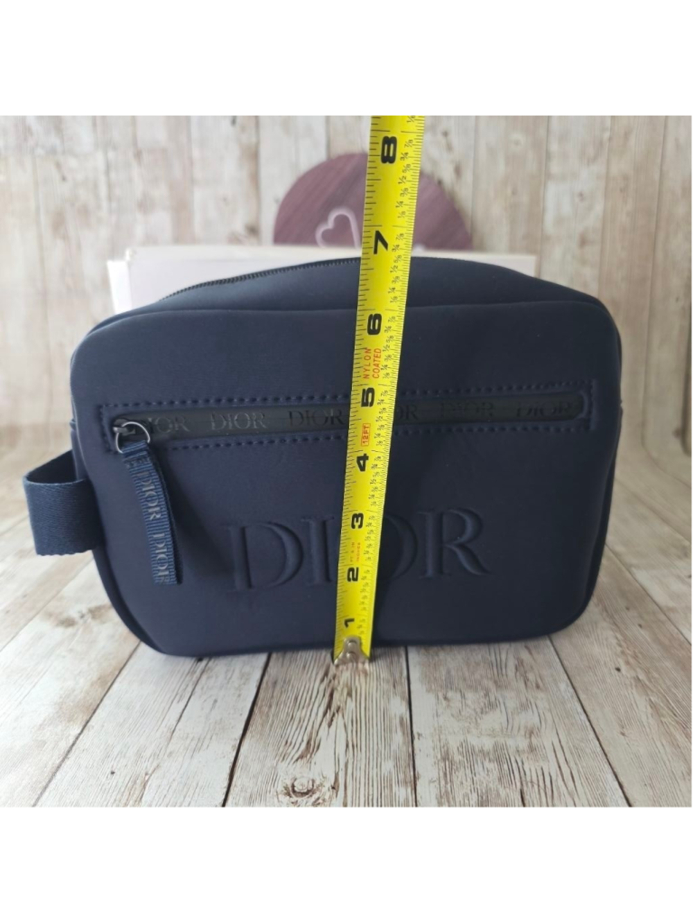 Unisex Dior Toiletry Bag Medium Blue - Picture 3 of 8